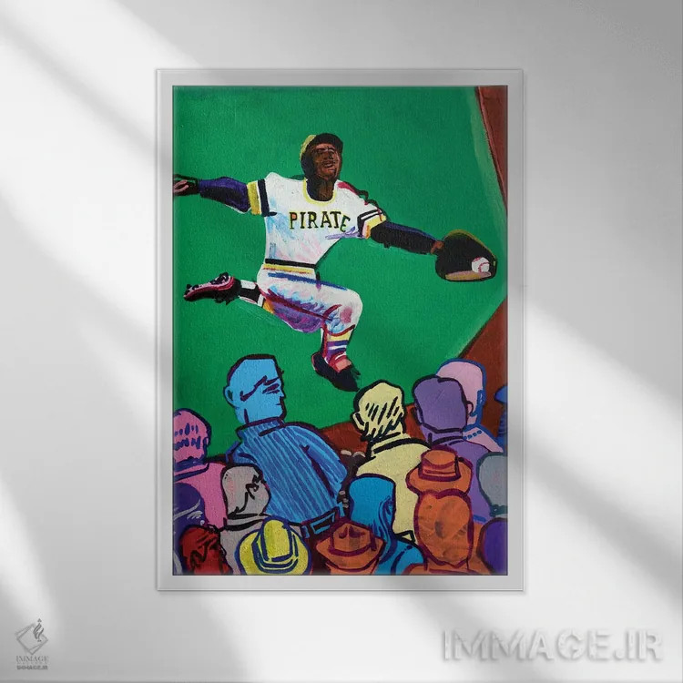 تابلو دکوراتیو کلمنت در گوشه اثر استیو اسپنسر - نمای قابدار سفید