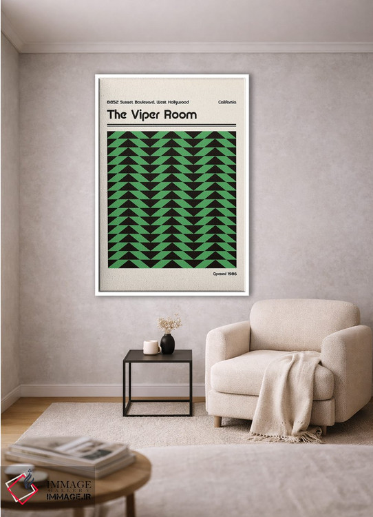 تابلو انتزاعی اتاق وایپر رترو اثر رتردروم - D1W