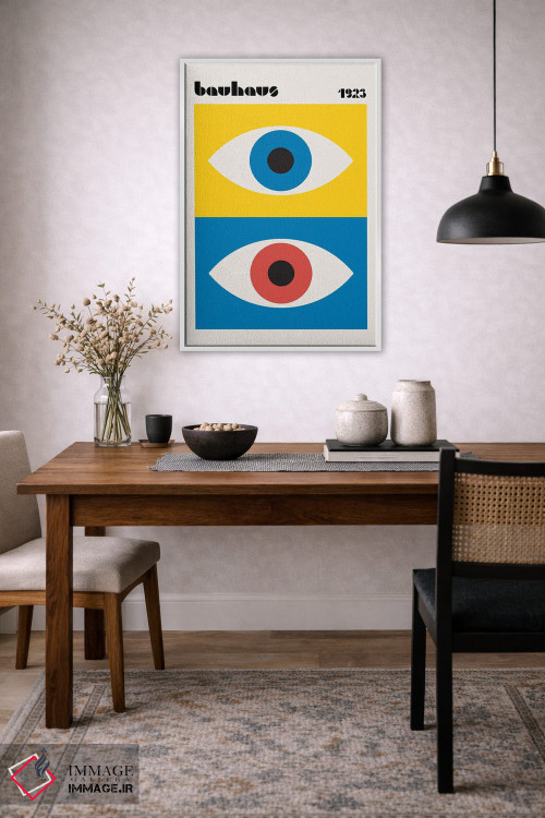 تابلو انتزاعی چشم های انتزاعی باوهاوس اثر رتردروم - D2W