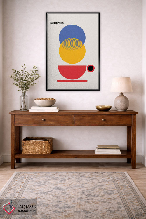 تابلو انتزاعی کافی شاپ باوهاوس انتزاعی اثر رتردروم - D5B