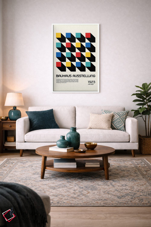 تابلو انتزاعی نمایشگاه باوهاوس I اثر رتردروم - D4W