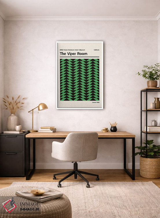 تابلو انتزاعی اتاق وایپر رترو اثر رتردروم - D3W