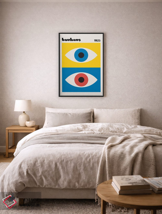 تابلو انتزاعی چشم های انتزاعی باوهاوس اثر رتردروم - D6B