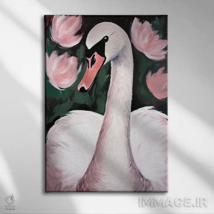 تابلو دکوراتیو قوی در برکه اثر تری چایلد - نمای روبهرو روی دیوار