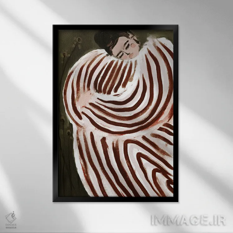 تابلو دکوراتیو شاهزاده خوابیده اثر تری چایلد - نمای قابدار مشکی