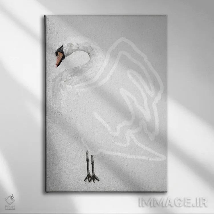 تابلو مینیمال سادگی ۲ اثر گابریلا روبرگ - نمای روبهرو روی دیوار