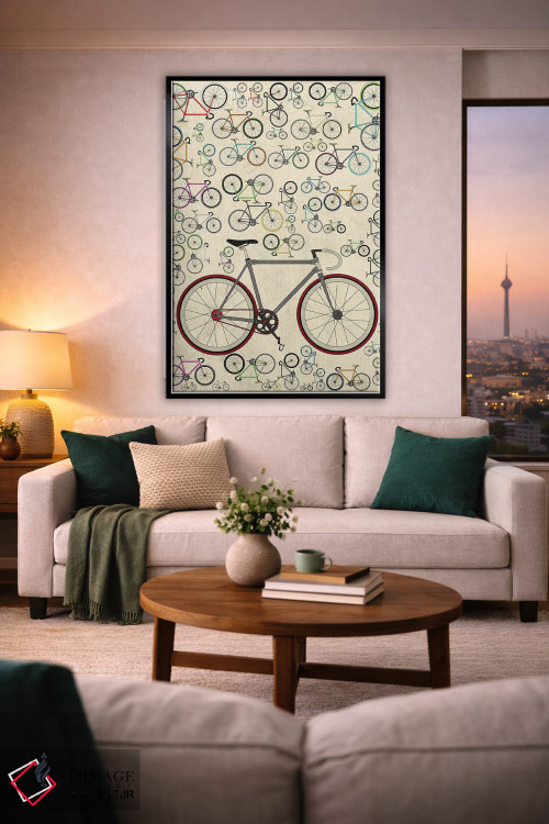 تابلو مینیمال دوچرخه های فیکسی اثر وایات ۹ - D2B