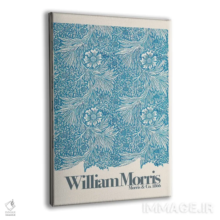 تابلو مینیمال باغ بابونه اثر ویلیام موریس - نمای پرسپکتیو محصول