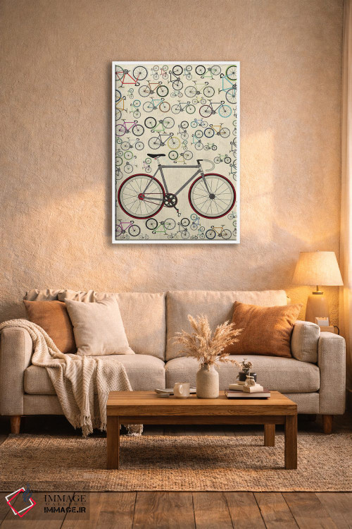 تابلو مینیمال دوچرخه های فیکسی اثر وایات ۹ - D3W