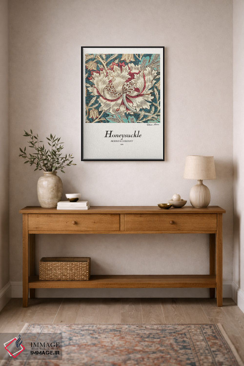 تابلو مینیمال عسلک اثر ویلیام موریس - D2B