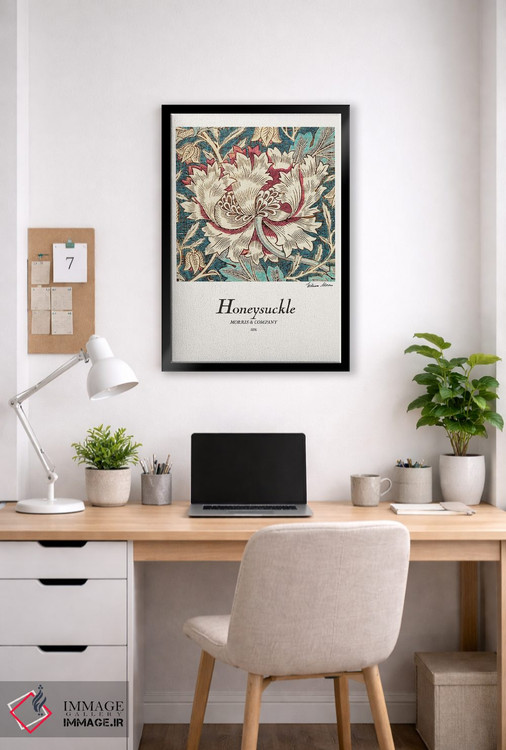 تابلو مینیمال عسلک اثر ویلیام موریس - D4B