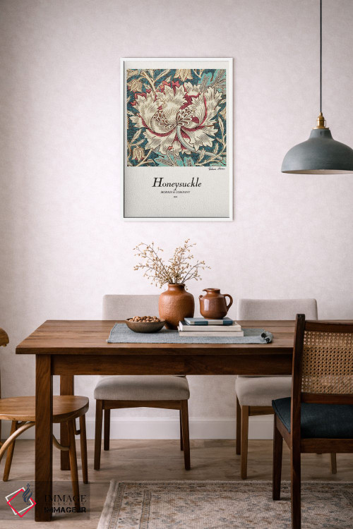 تابلو مینیمال عسلک اثر ویلیام موریس - D5W