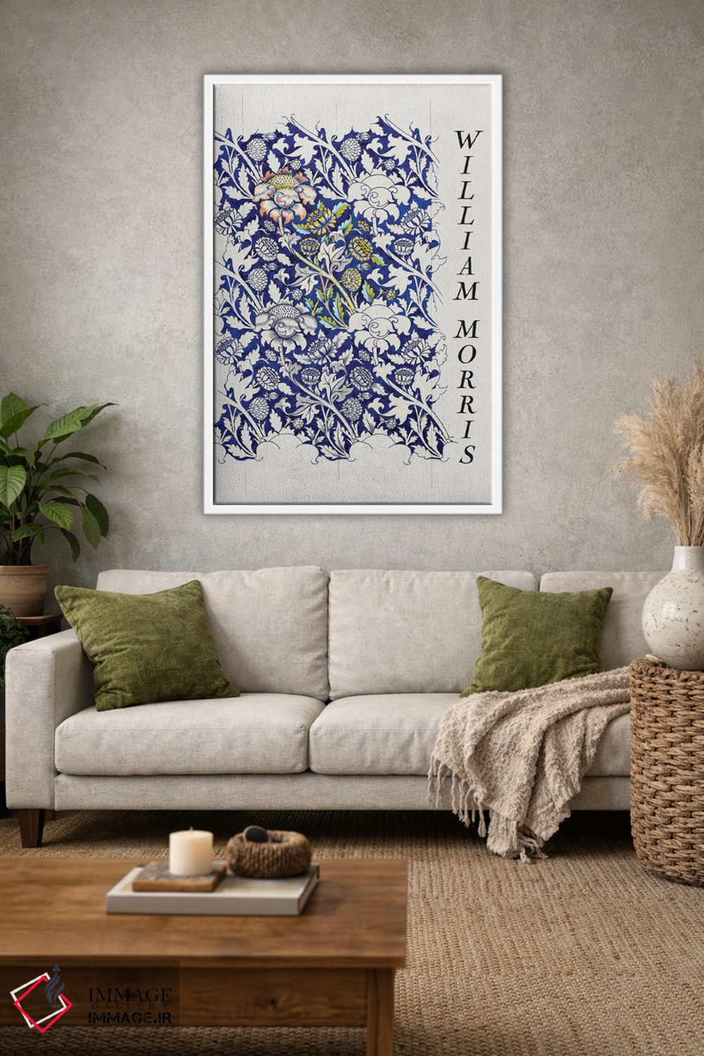 تابلو مینیمال وی اثر ویلیام موریس - D1W
