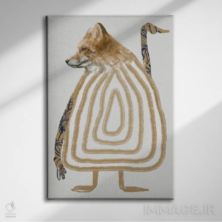 تابلو مینیمال دی تایت کمپیس اثر گابریلا روبرگ - نمای روبهرو روی دیوار