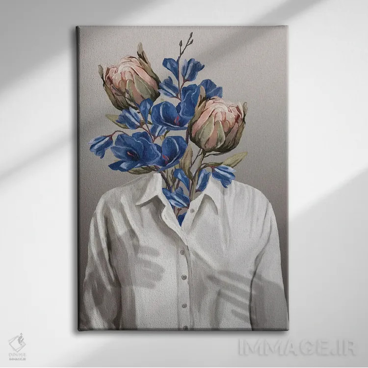 تابلو مینیمال اشتیاق ناشناخته ۲ اثر گابریلا روبرگ - نمای روبهرو روی دیوار