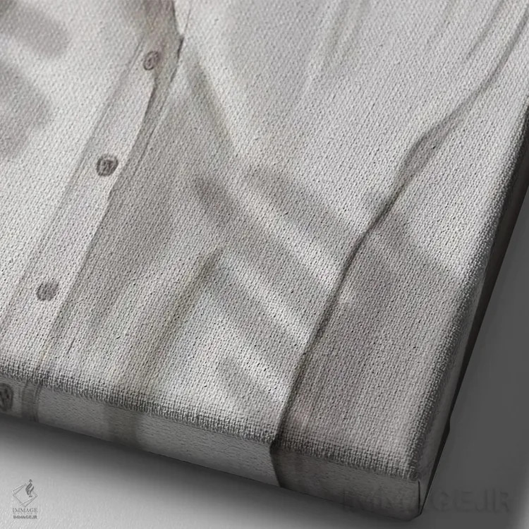 تابلو مینیمال اشتیاق ناشناخته ۲ اثر گابریلا روبرگ - نمای نزدیک بافت بوم