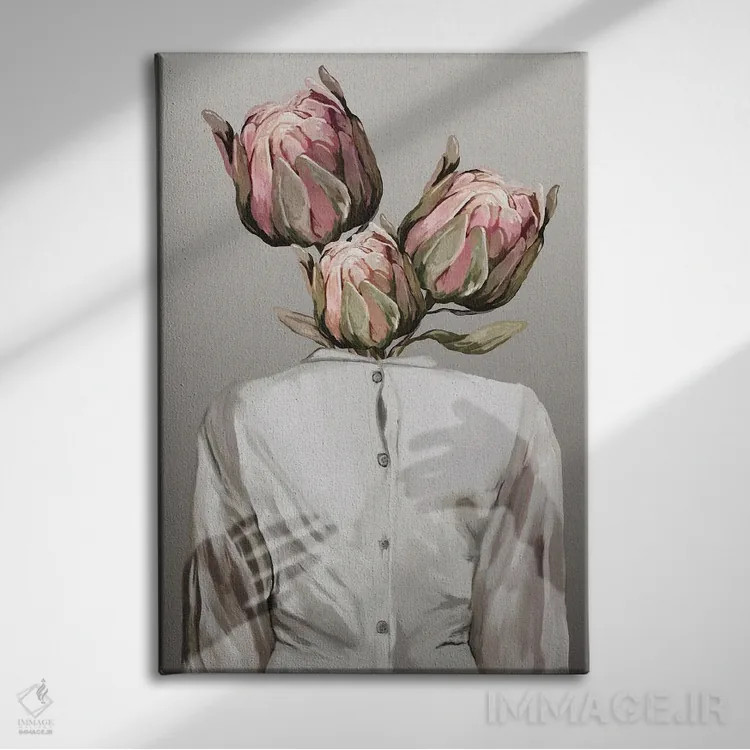 تابلو مینیمال اشتیاق ناشناخته ۱ اثر گابریلا روبرگ - نمای روبهرو روی دیوار