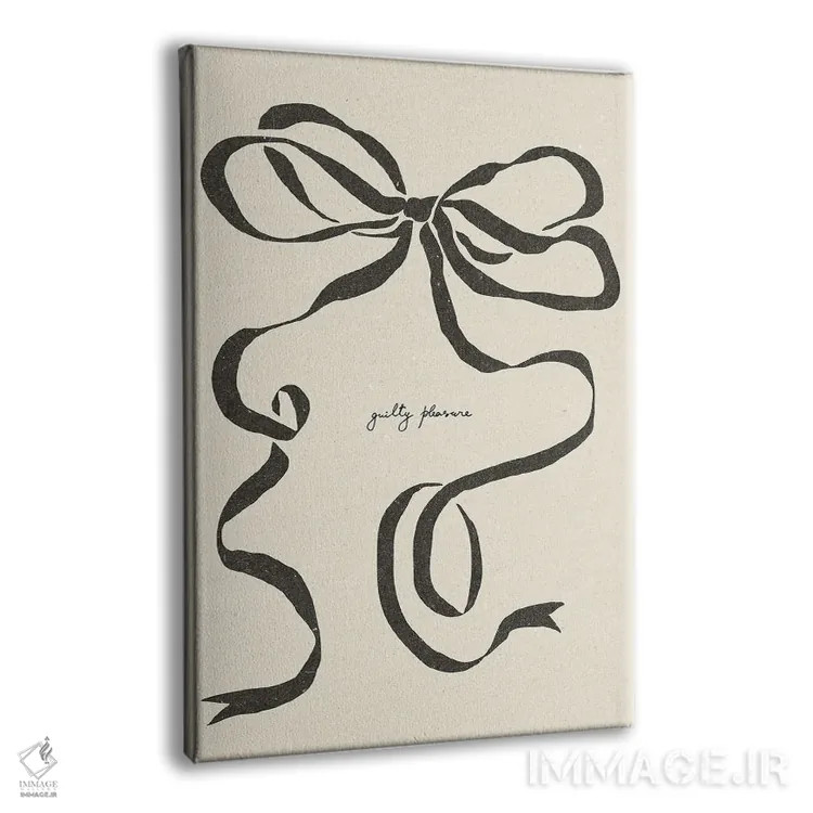 تابلو مینیمال کمان ۱ اثر ان کی تی ان - نمای پرسپکتیو محصول