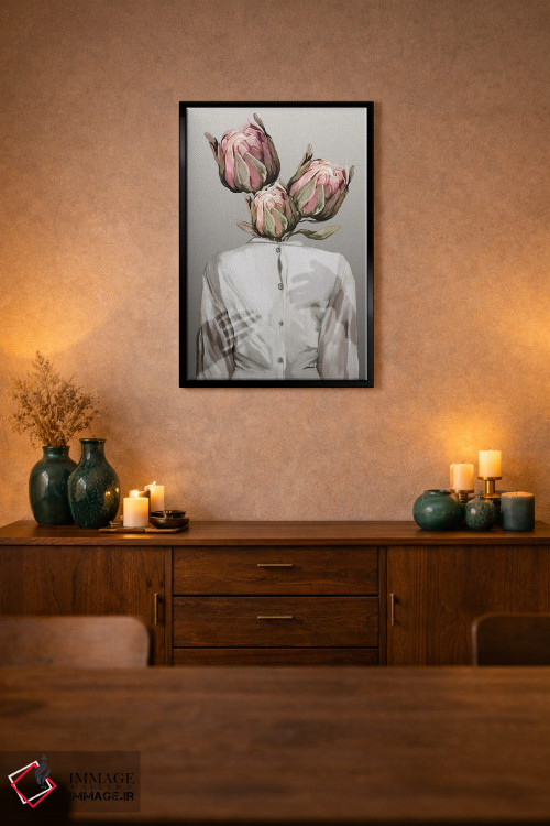 تابلو مینیمال اشتیاق ناشناخته ۱ اثر گابریلا روبرگ - D2B