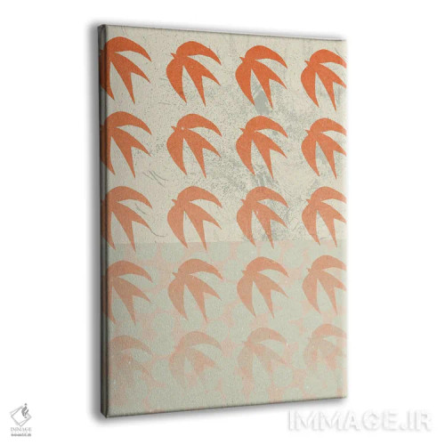 تابلو مینیمال ترکیب انتزاعی اثر ان کی تی ان - نمای پرسپکتیو محصول