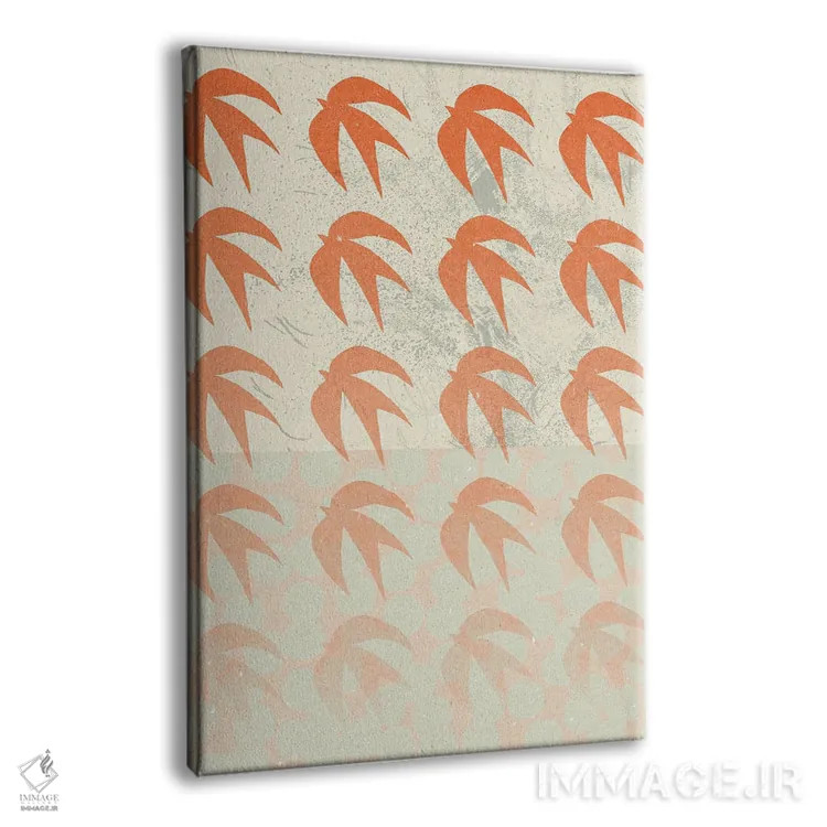 تابلو مینیمال ترکیب انتزاعی اثر ان کی تی ان - نمای پرسپکتیو محصول