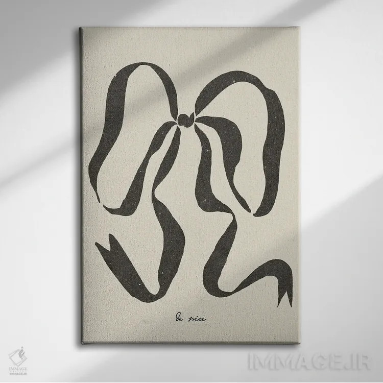 تابلو مینیمال کمان ۲ اثر ان کی تی ان - نمای روبهرو روی دیوار