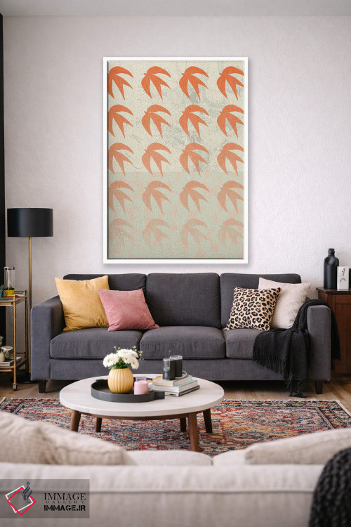 تابلو مینیمال ترکیب انتزاعی اثر ان کی تی ان - D1W