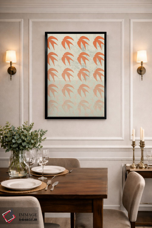 تابلو مینیمال ترکیب انتزاعی اثر ان کی تی ان - D3B