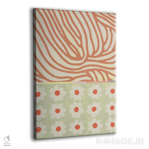 تابلو انتزاعی ترکیب گل ها II اثر ان کی تی ان - نمای پرسپکتیو محصول