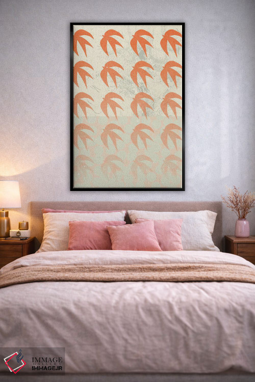 تابلو مینیمال ترکیب انتزاعی اثر ان کی تی ان - D4B