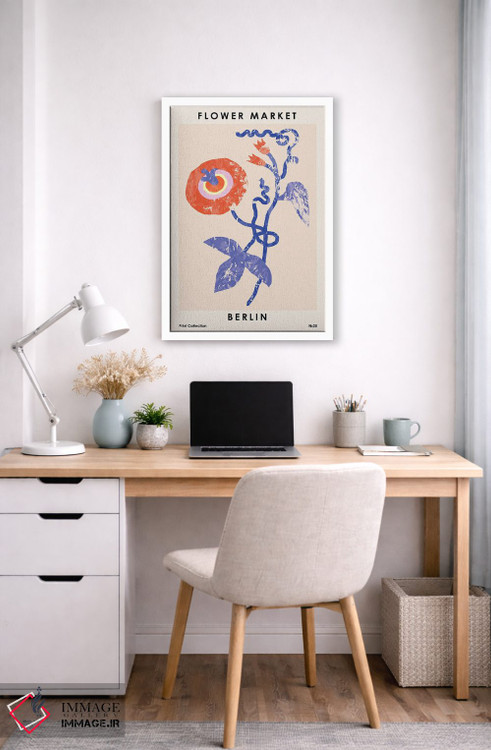 تابلو مینیمال بازار گل برلین اثر ان کی تی ان - D5W