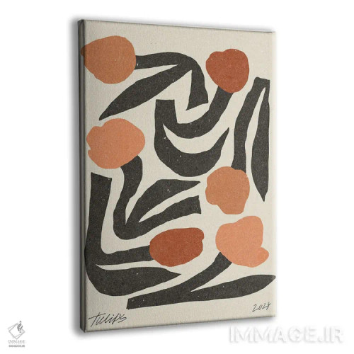 تابلو مینیمال گل مدرن III اثر ان کی تی ان - نمای پرسپکتیو محصول