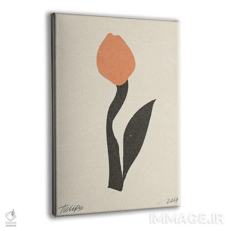تابلو مینیمال گل مدرن I اثر ان کی تی ان - نمای پرسپکتیو محصول