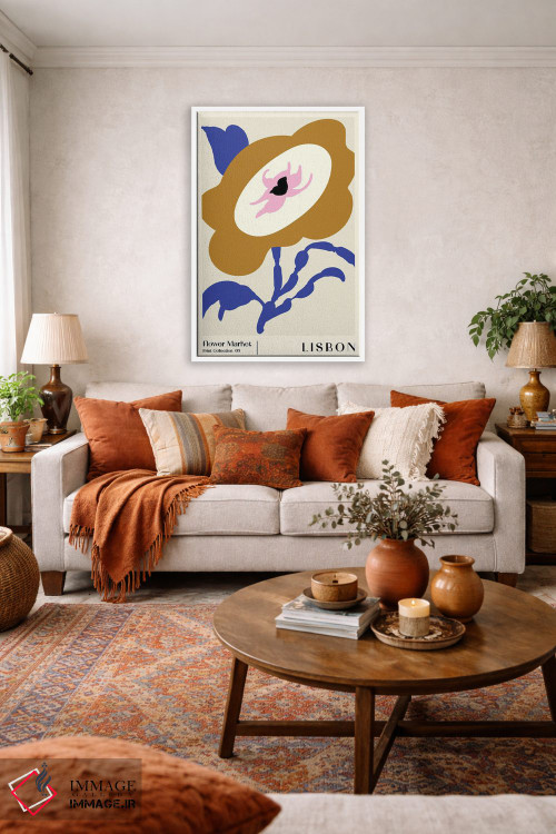 تابلو مینیمال بازار گل لیسبون اثر ان کی تی ان - D2W