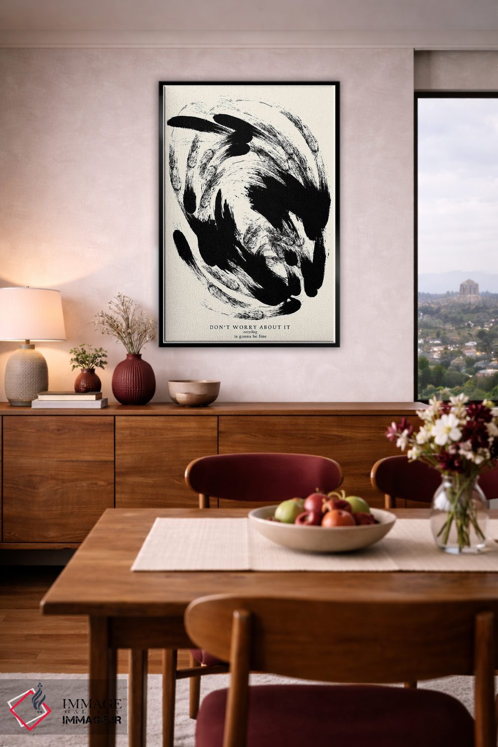 تابلو مینیمال همه چیز خوب خواهد شد اثر ان کی تی ان - D4B