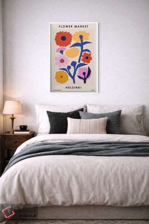 تابلو مینیمال بازار گل هلسینکی اثر ان کی تی ان - D5W