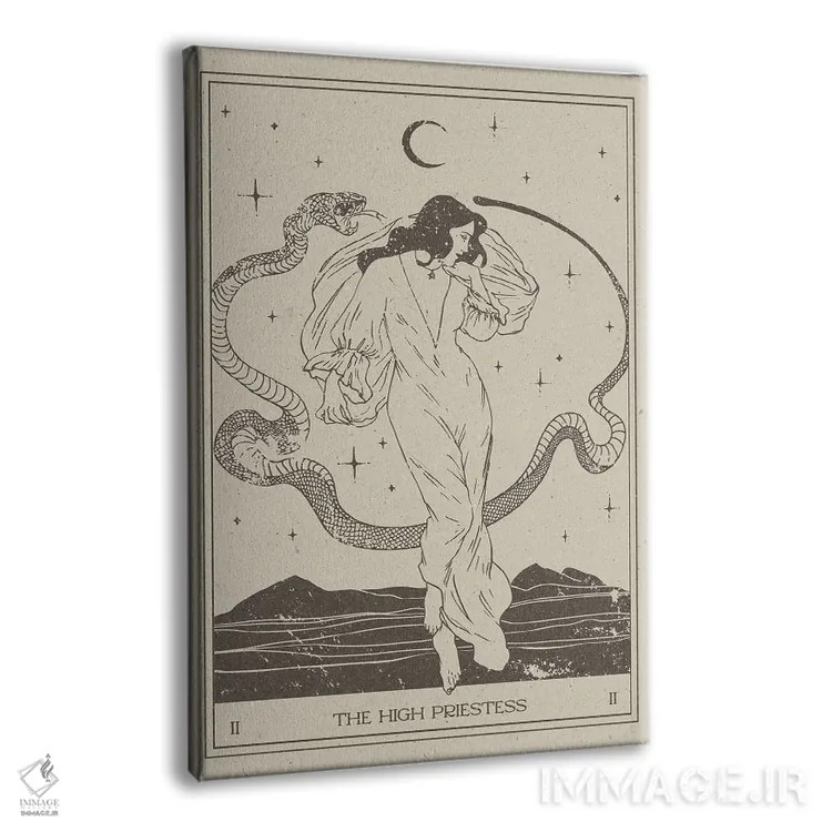 تابلو مینیمال کاهنه اعظم اثر ان کی تی ان - نمای پرسپکتیو محصول