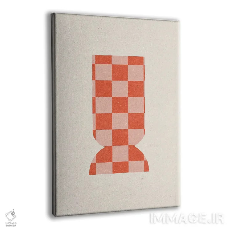 تابلو مینیمال گلدان III اثر ان کی تی ان - نمای پرسپکتیو محصول