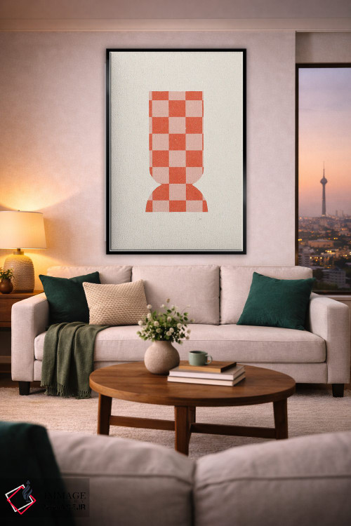 تابلو مینیمال گلدان III اثر ان کی تی ان - D2B