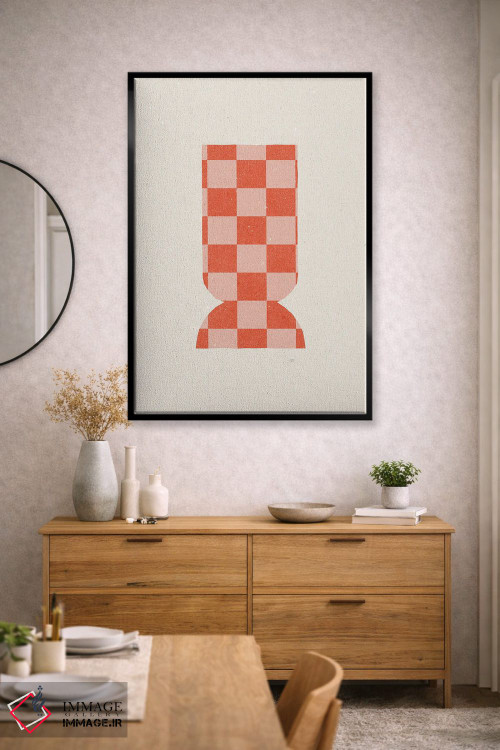 تابلو مینیمال گلدان III اثر ان کی تی ان - D3B