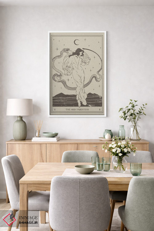 تابلو مینیمال کاهنه اعظم اثر ان کی تی ان - D6W