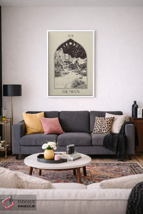 تابلو مینیمال ماه اثر ان کی تی ان - D2W