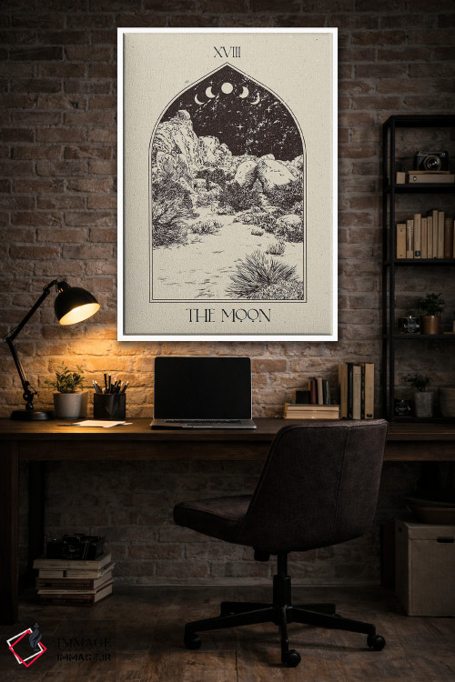تابلو مینیمال ماه اثر ان کی تی ان - D3W