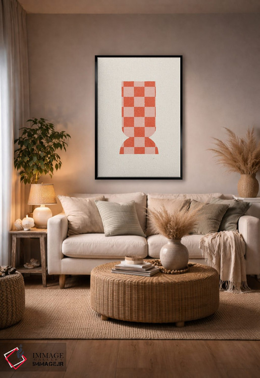 تابلو مینیمال گلدان III اثر ان کی تی ان - D6B