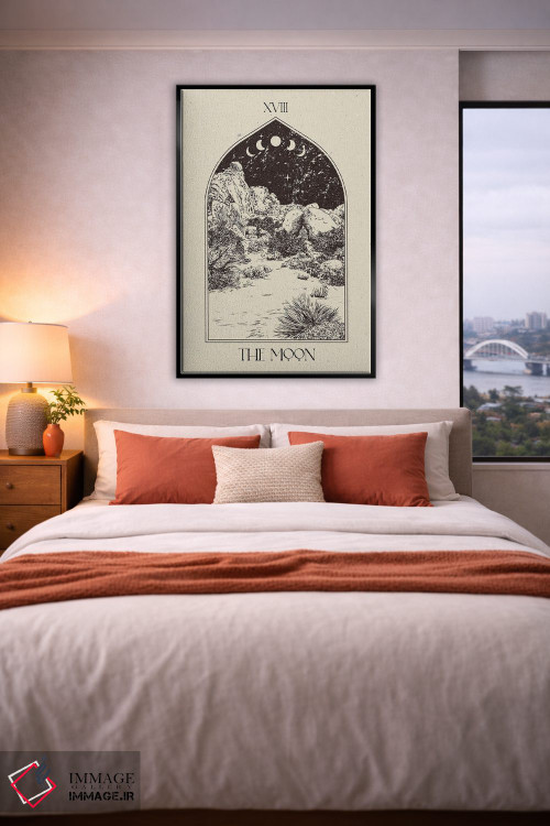 تابلو مینیمال ماه اثر ان کی تی ان - D5B