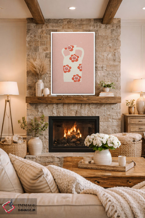 تابلو مینیمال گلدان II اثر ان کی تی ان - D1W