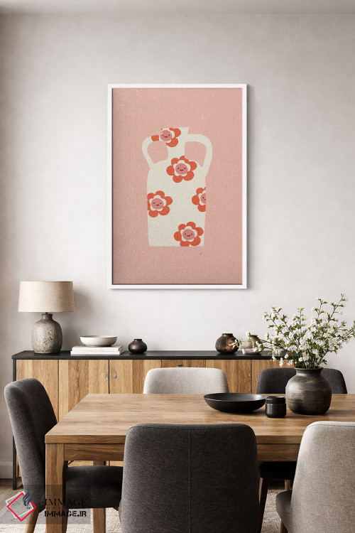 تابلو مینیمال گلدان II اثر ان کی تی ان - D4W