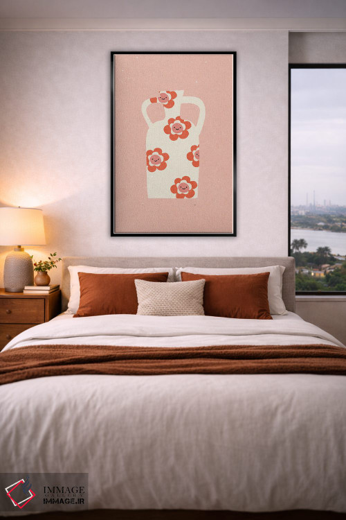 تابلو مینیمال گلدان II اثر ان کی تی ان - D5B