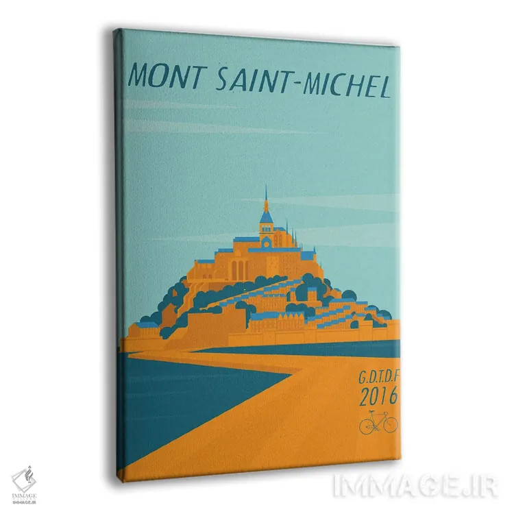 تابلو مدرن مونت سنت میشل اثر وایات ۹ - نمای پرسپکتیو محصول