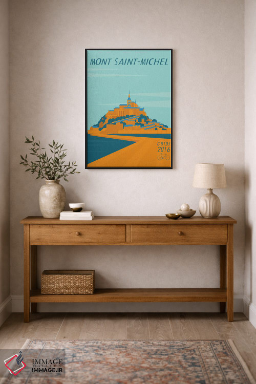 تابلو مدرن مونت سنت میشل اثر وایات ۹ - D2B